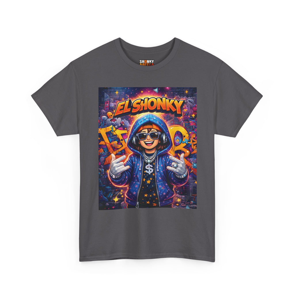 EL SHONKY Cartoon URBAN BLING Front T-Shirt