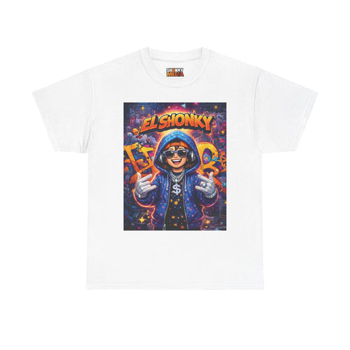 EL SHONKY Cartoon URBAN BLING Front T-Shirt