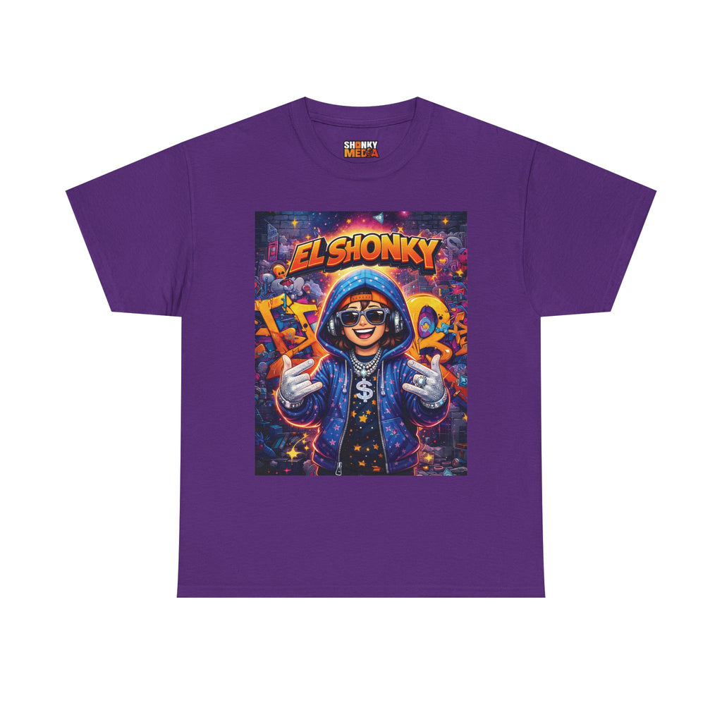 EL SHONKY Cartoon URBAN BLING Front T-Shirt
