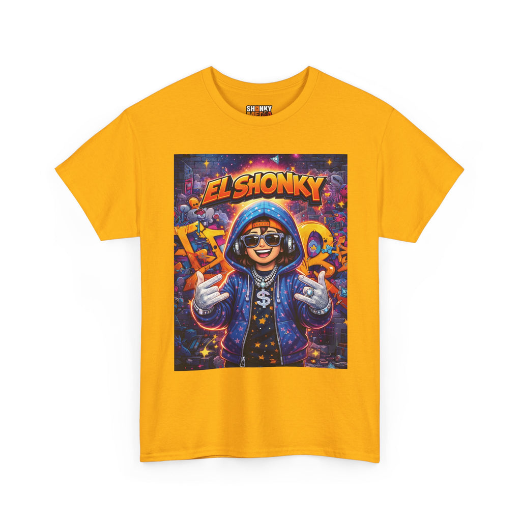 EL SHONKY Cartoon URBAN BLING Front T-Shirt