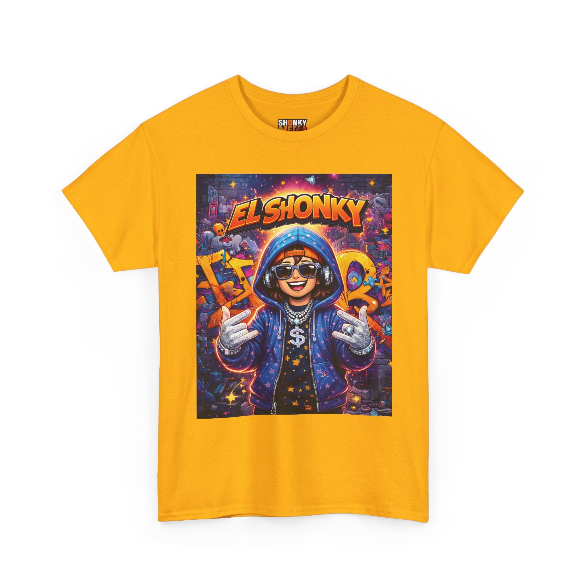 EL SHONKY Cartoon URBAN BLING Front T-Shirt