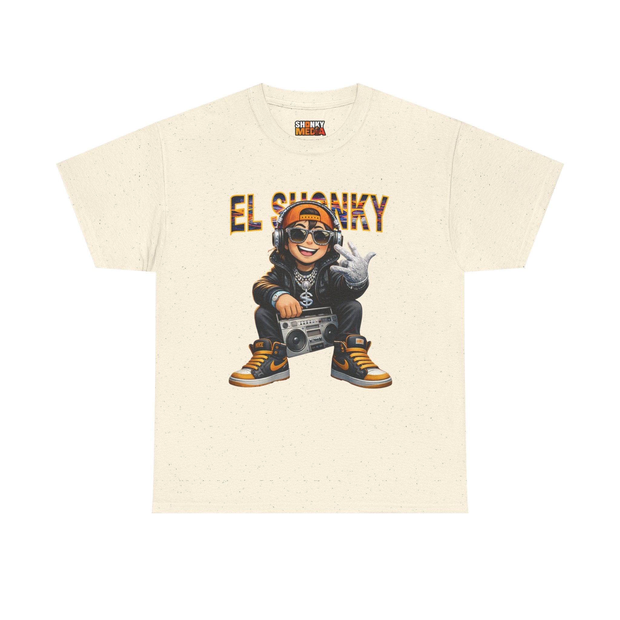 EL SHONKY Cartoon BLING Front T-Shirt