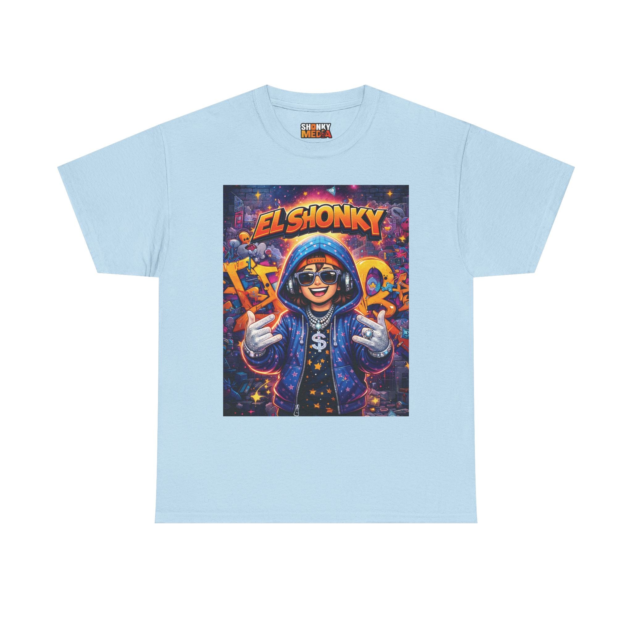 EL SHONKY Cartoon URBAN BLING Front T-Shirt