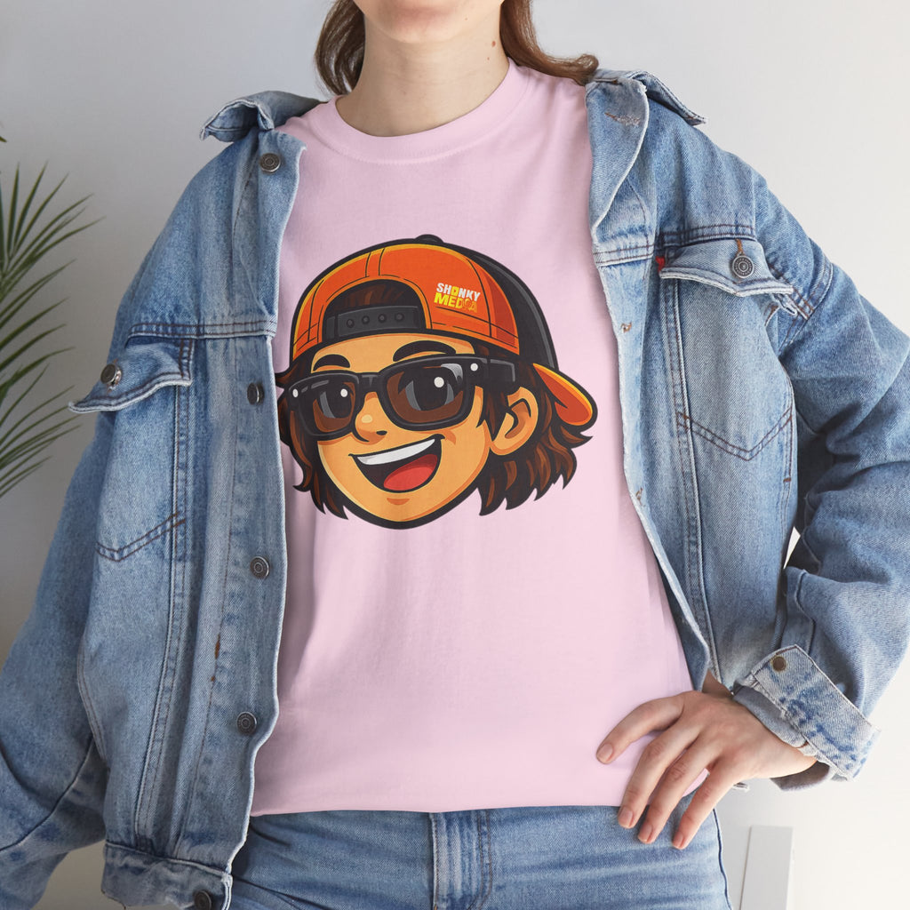 EL SHONKY Cartoon Face Front T-Shirt