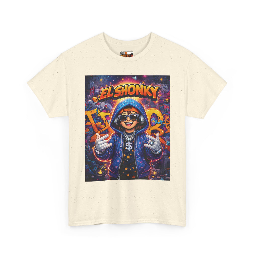 EL SHONKY Cartoon URBAN BLING Front T-Shirt