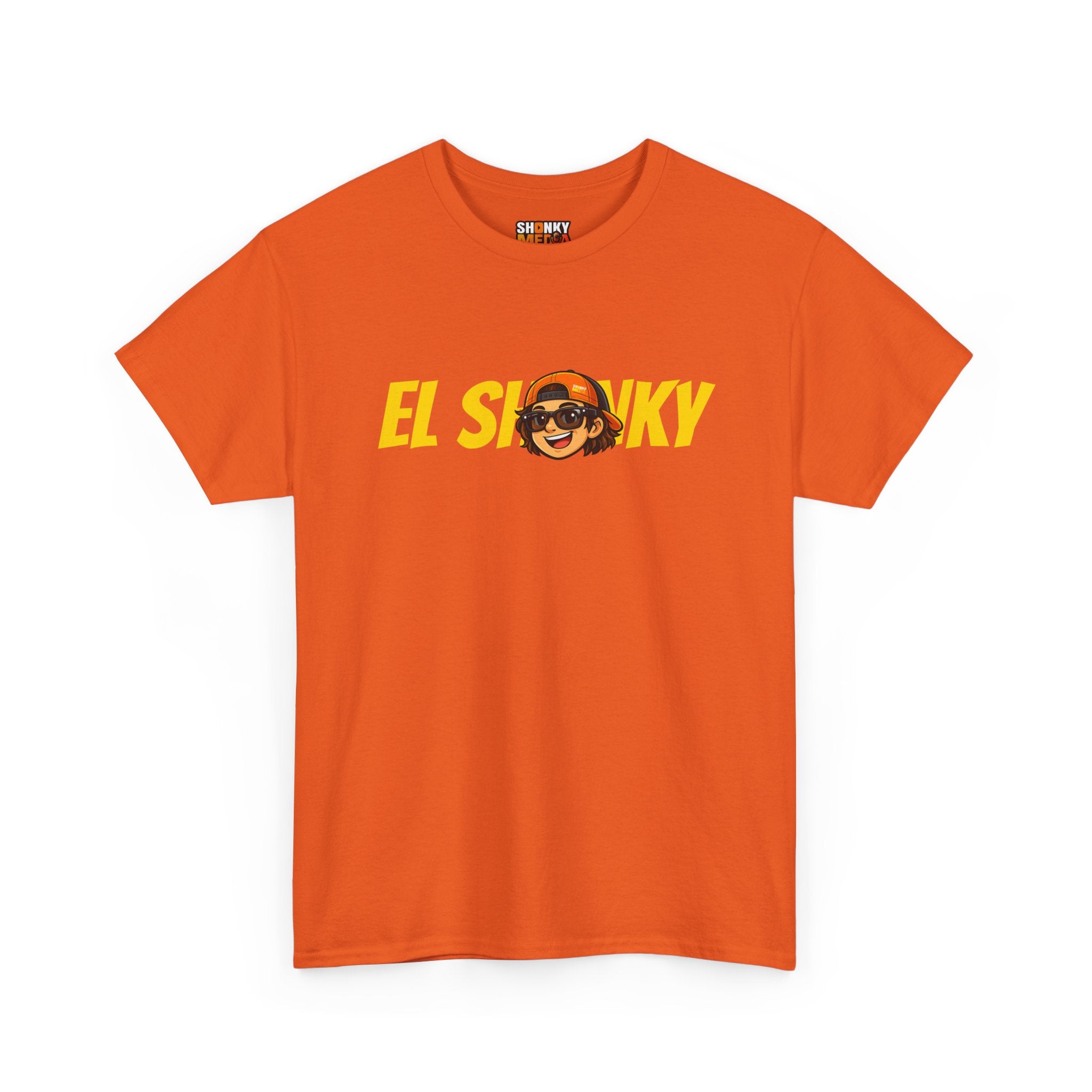 EL SHONKY Cartoon Face Back T-Shirt