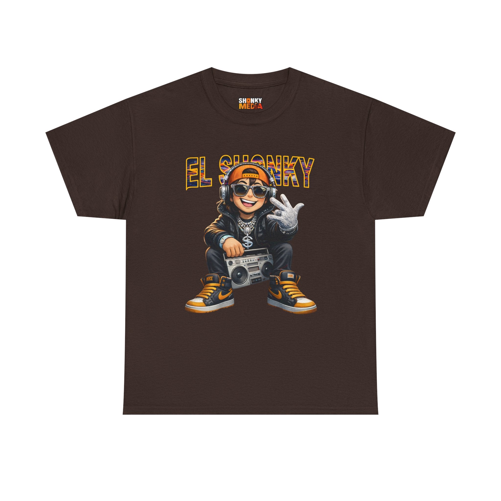 EL SHONKY Cartoon BLING Front T-Shirt