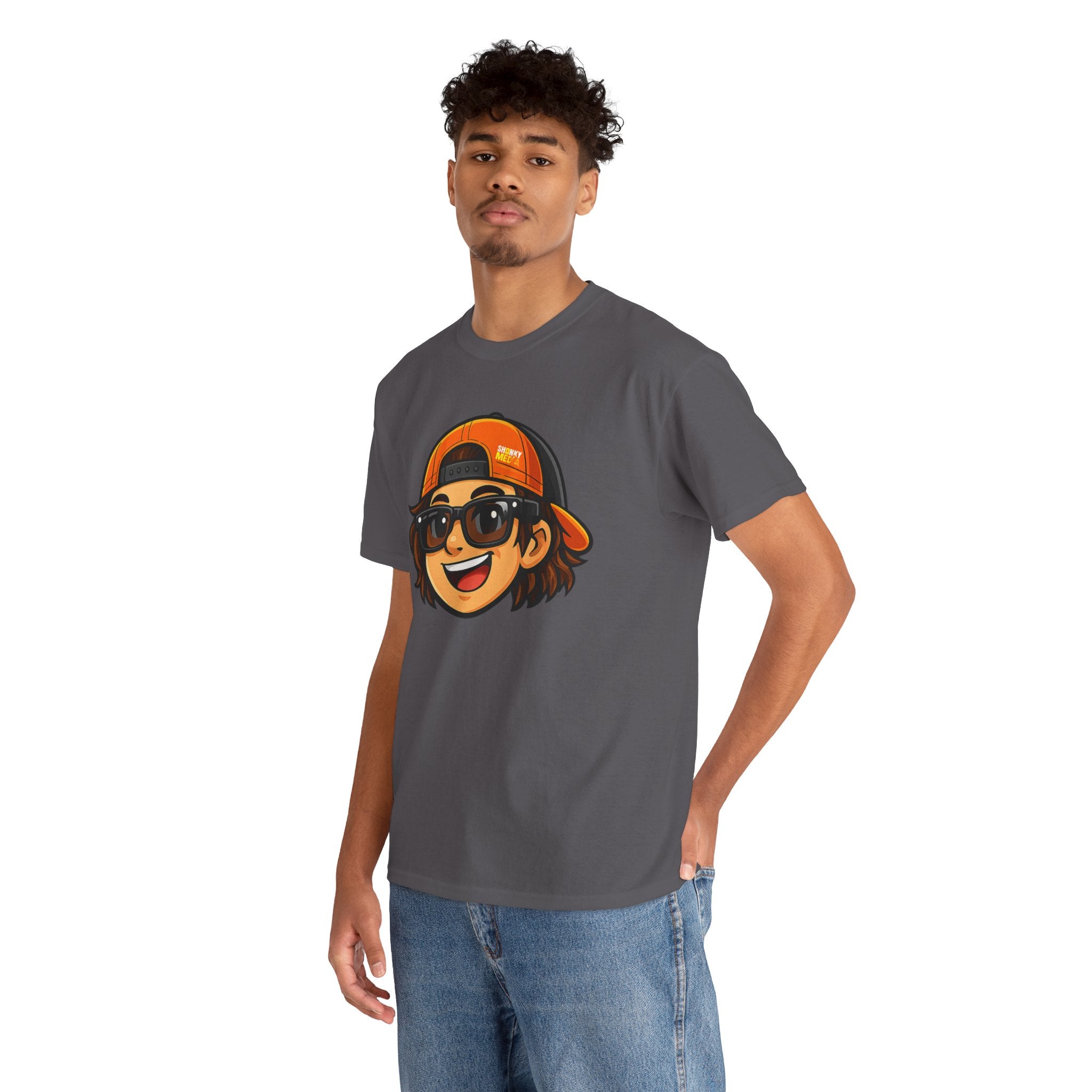 EL SHONKY Cartoon Face Front T-Shirt