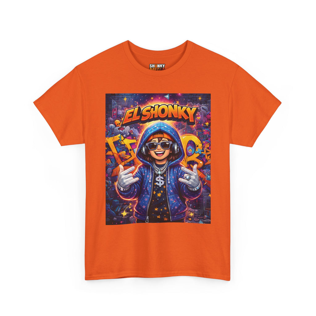 EL SHONKY Cartoon URBAN BLING Front T-Shirt