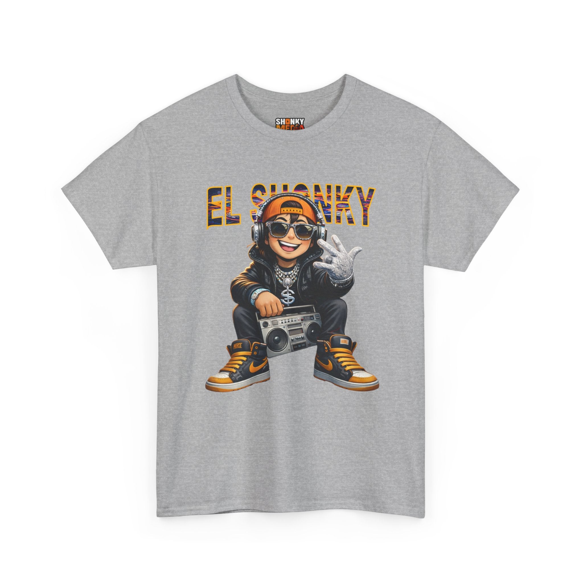 EL SHONKY Cartoon BLING Front T-Shirt