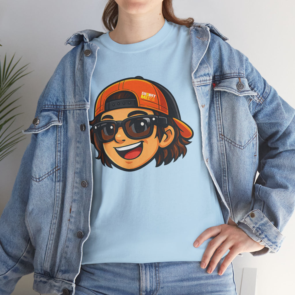 EL SHONKY Cartoon Face Front T-Shirt