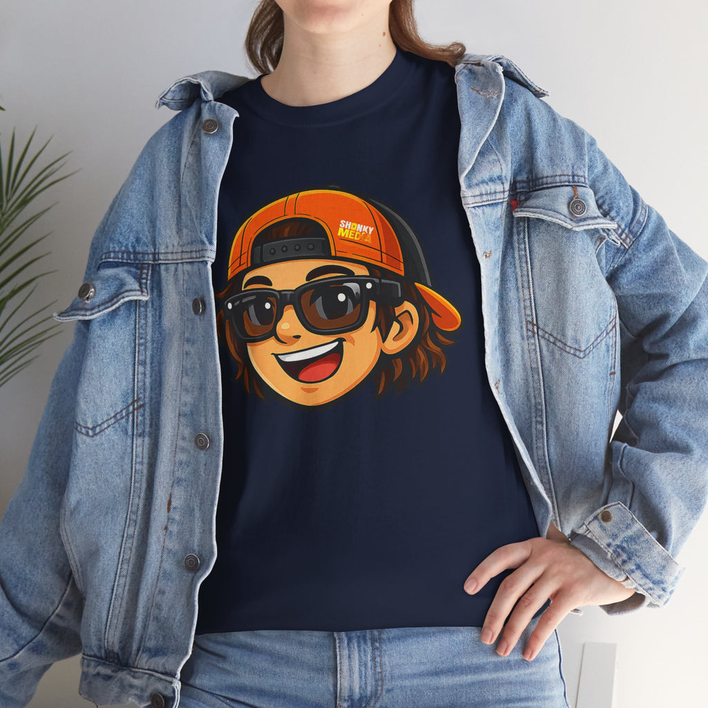 EL SHONKY Cartoon Face Front T-Shirt