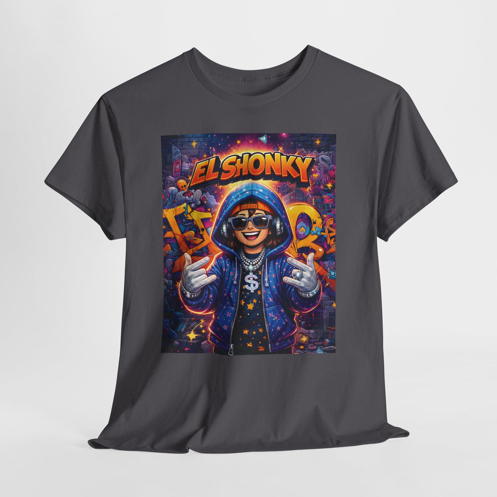 EL SHONKY Cartoon URBAN BLING Front T-Shirt
