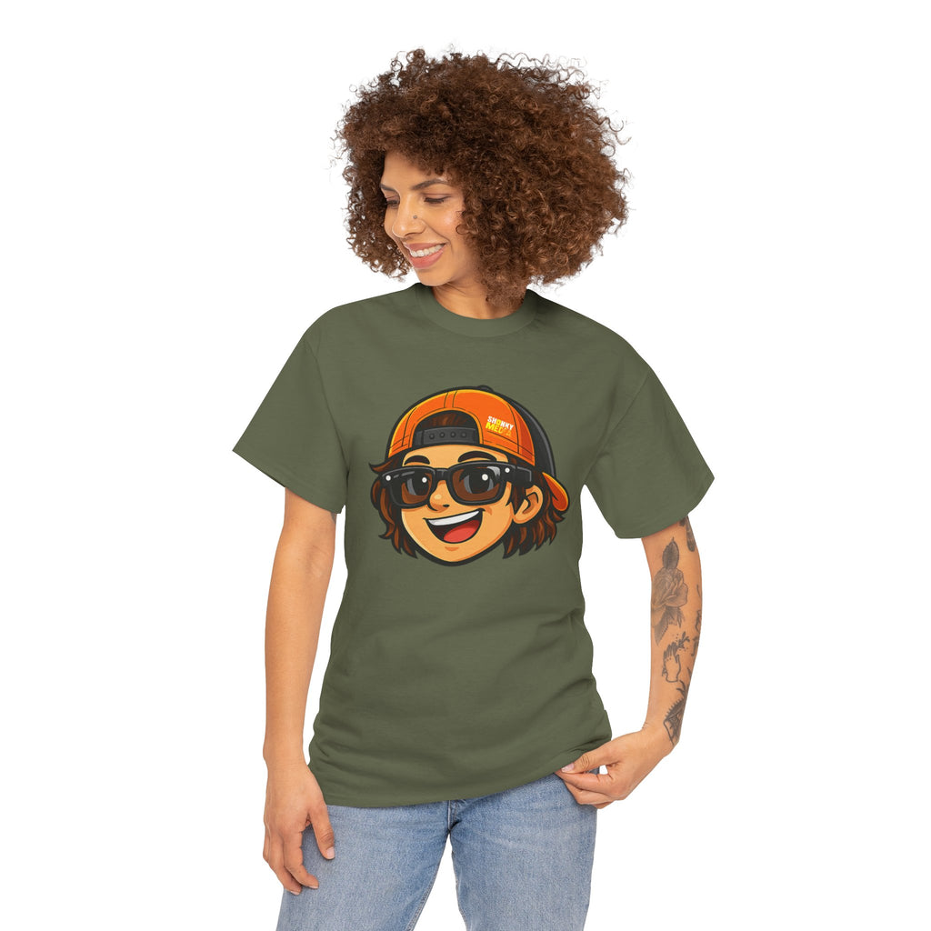 EL SHONKY Cartoon Face Front T-Shirt