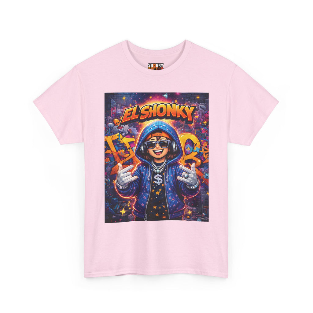 EL SHONKY Cartoon URBAN BLING Front T-Shirt