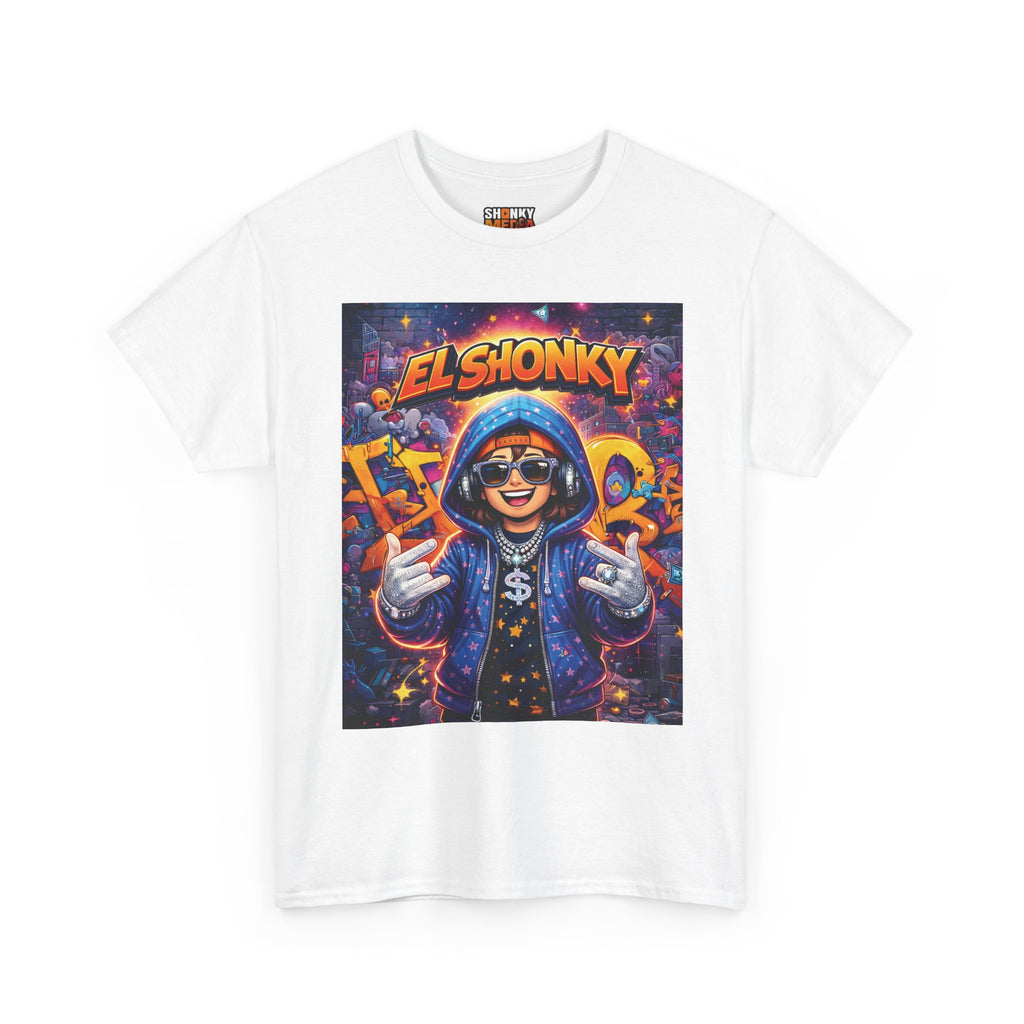 EL SHONKY Cartoon URBAN BLING Front T-Shirt