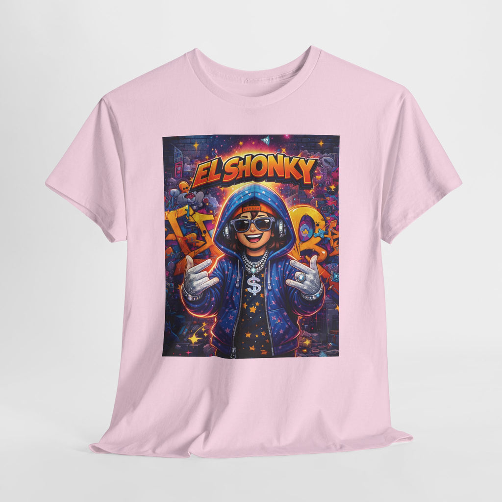 EL SHONKY Cartoon URBAN BLING Front T-Shirt