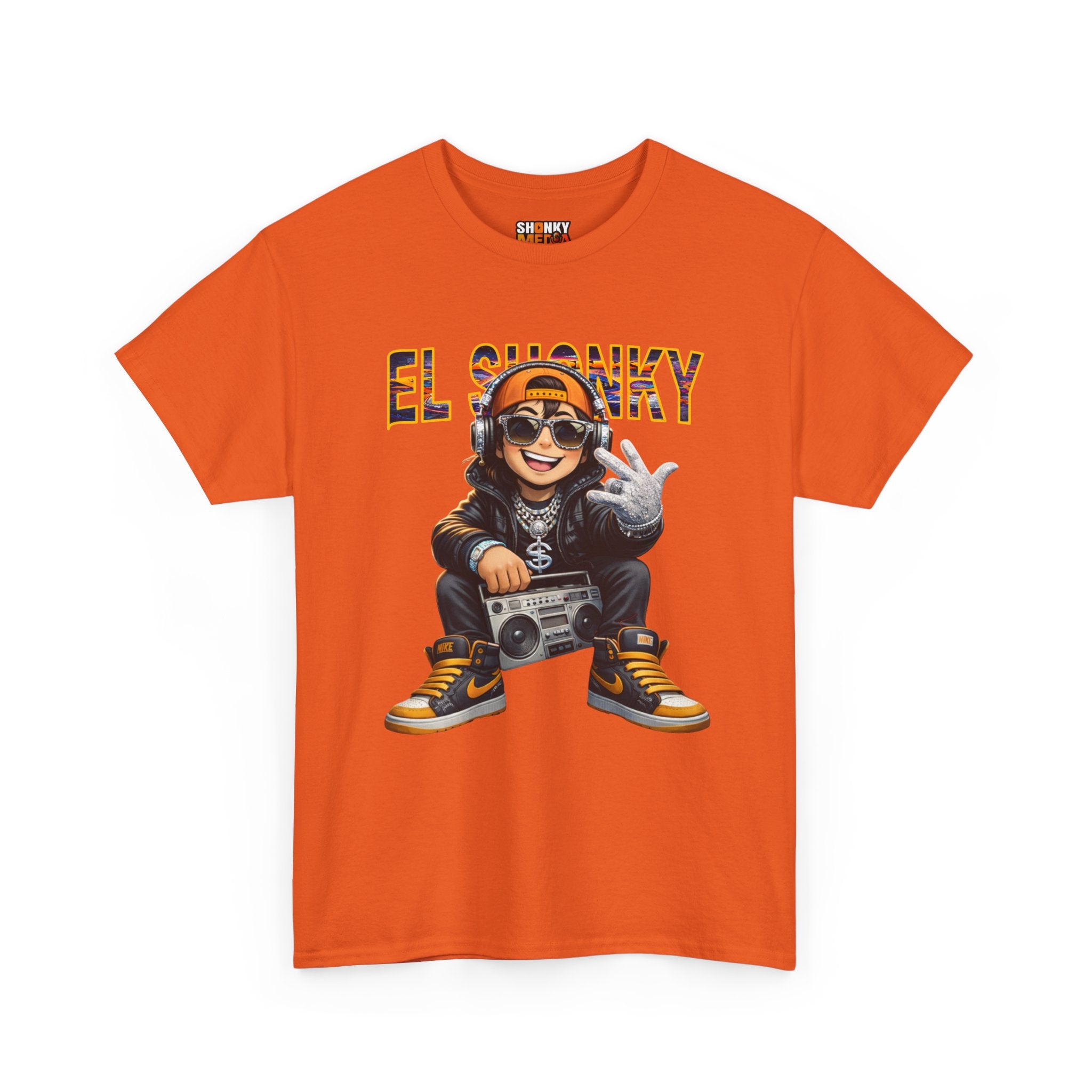 EL SHONKY Cartoon BLING Front T-Shirt