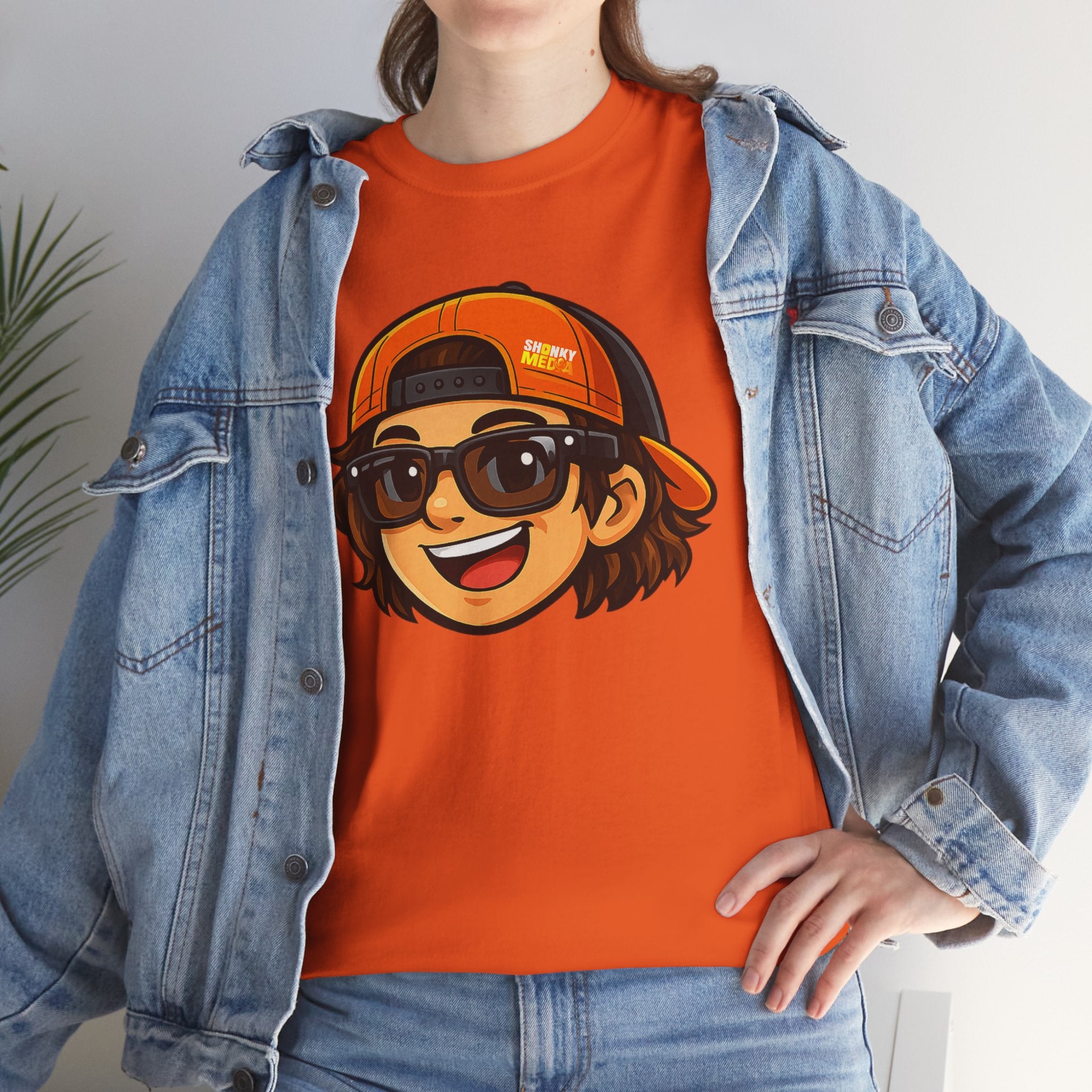 EL SHONKY Cartoon Face Front T-Shirt