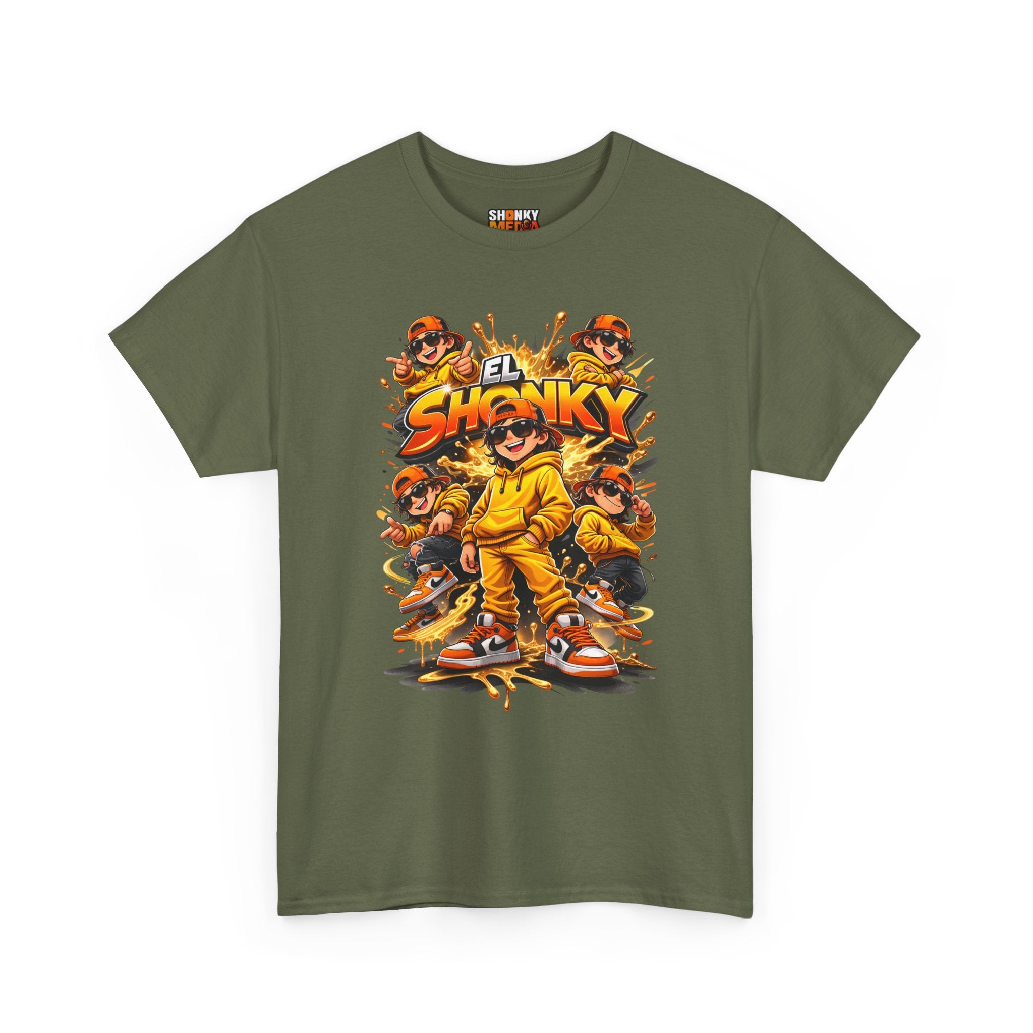EL SHONKY Cartoon SPLASH Front T-Shirt