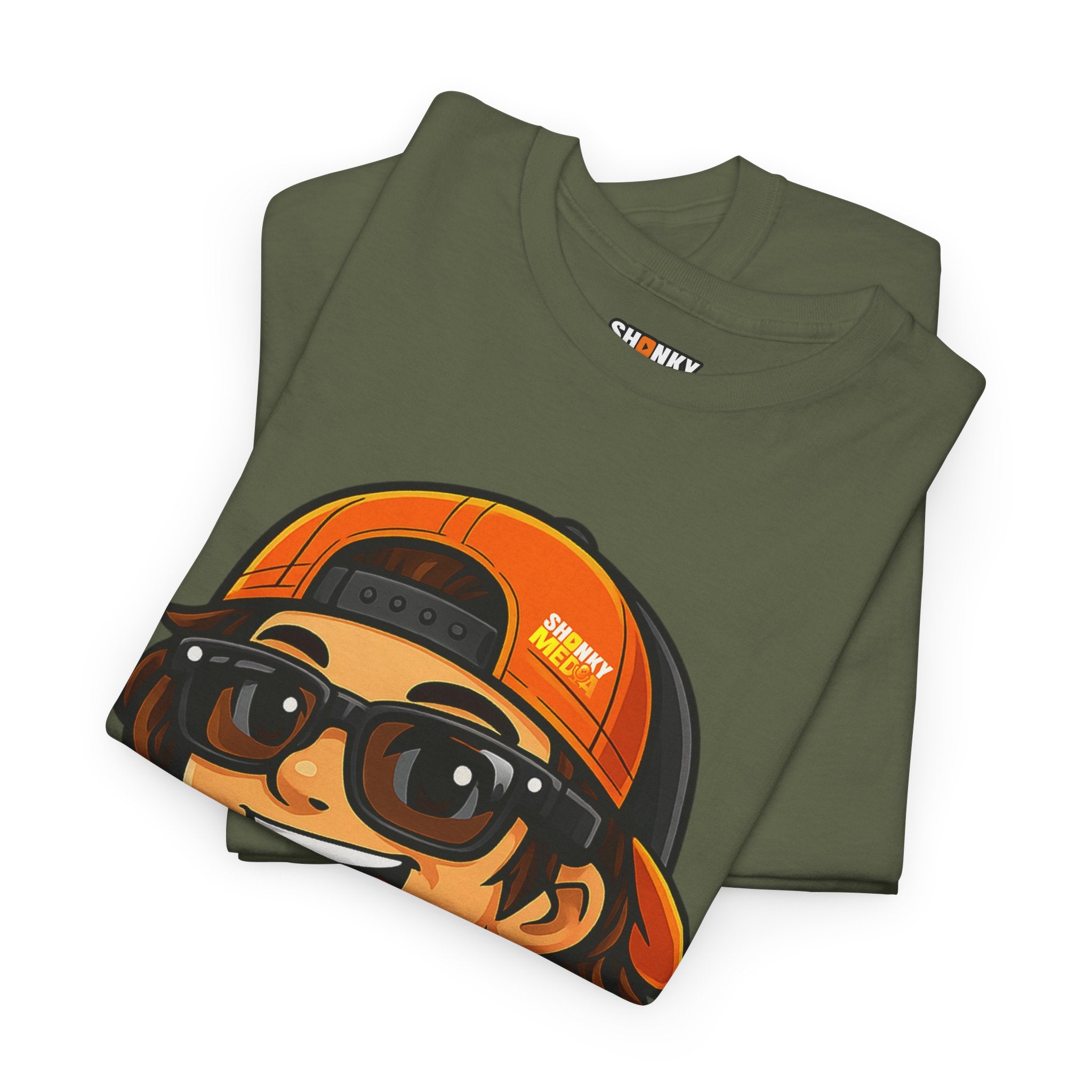 EL SHONKY Cartoon Face Front T-Shirt