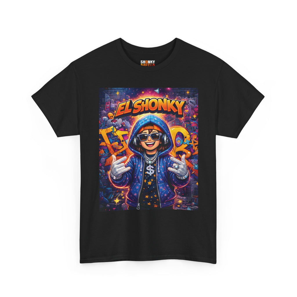 EL SHONKY Cartoon URBAN BLING Front T-Shirt