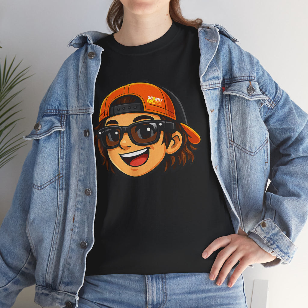 EL SHONKY Cartoon Face Front T-Shirt