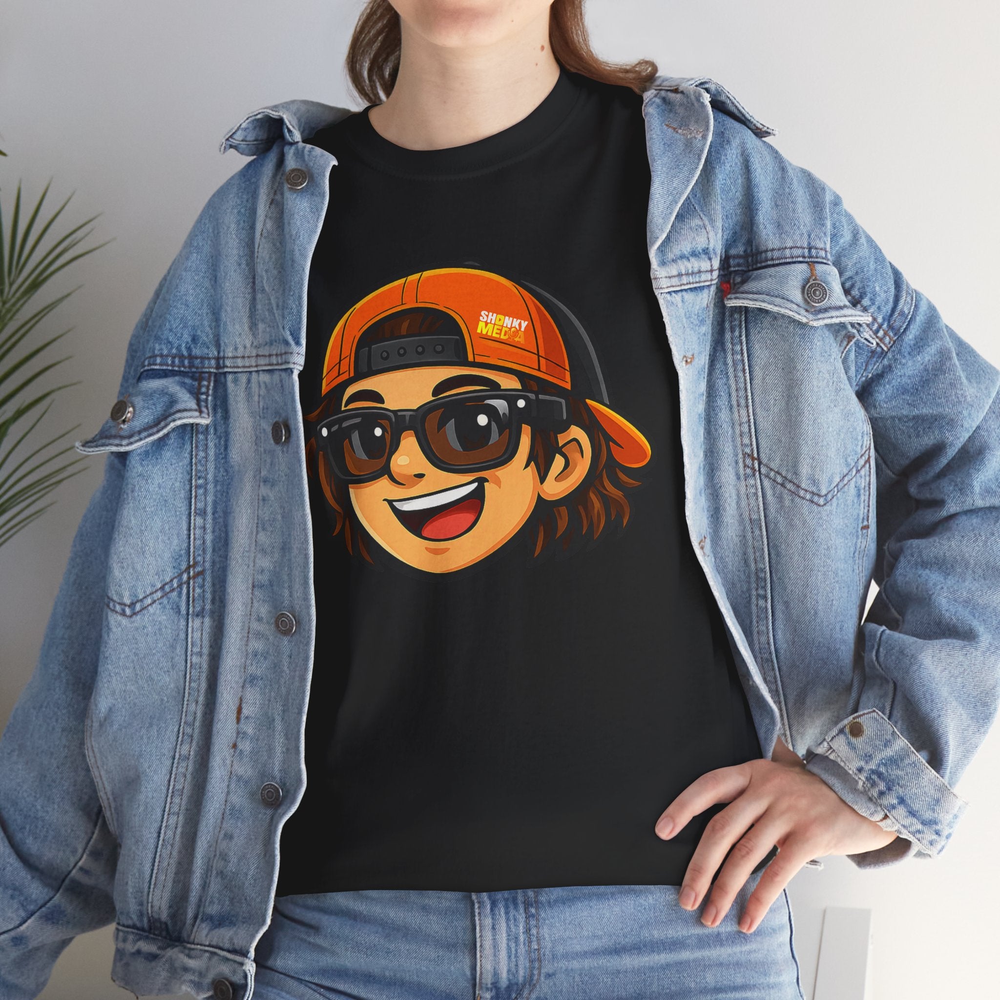 EL SHONKY Cartoon Face Front T-Shirt
