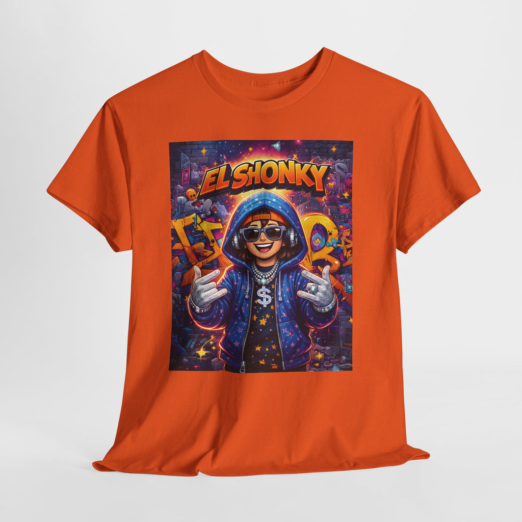 EL SHONKY Cartoon URBAN BLING Front T-Shirt