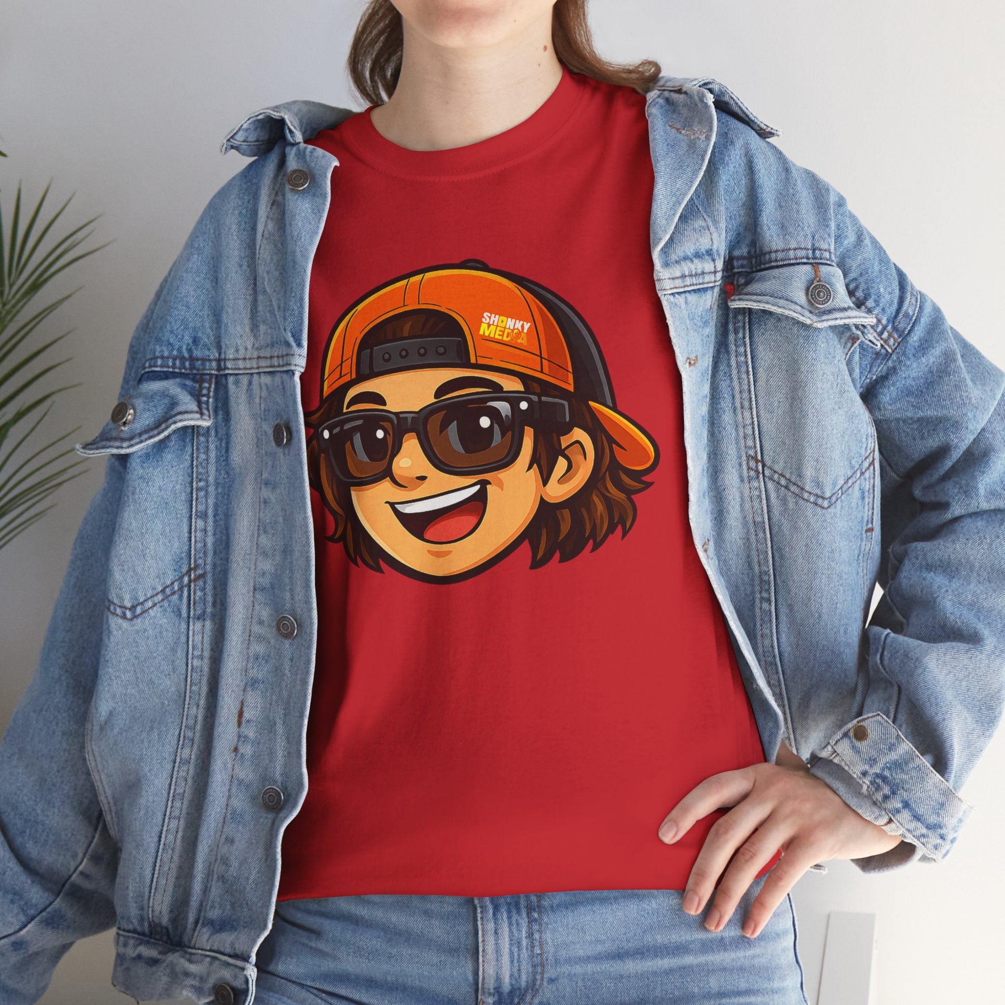 EL SHONKY Cartoon Face Front T-Shirt