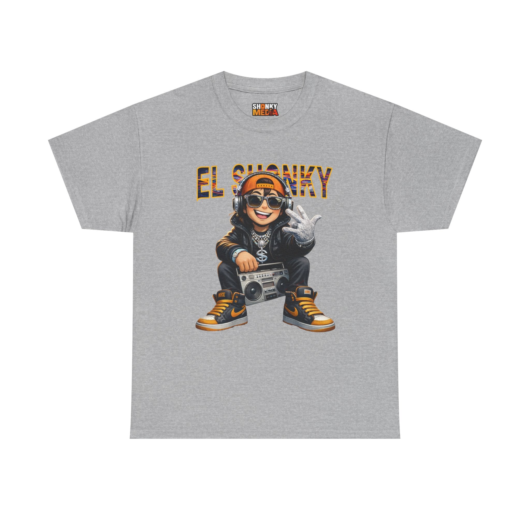 EL SHONKY Cartoon BLING Front T-Shirt