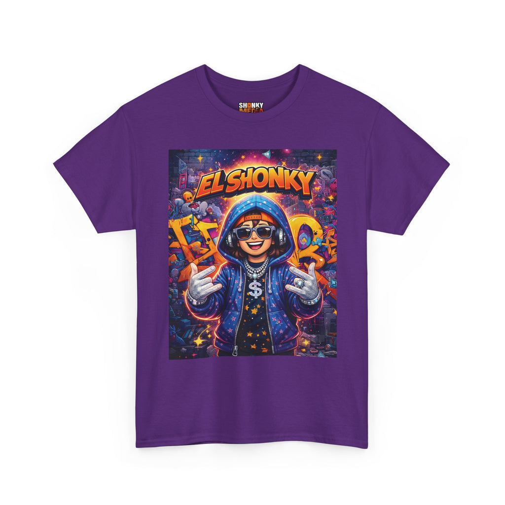 EL SHONKY Cartoon URBAN BLING Front T-Shirt