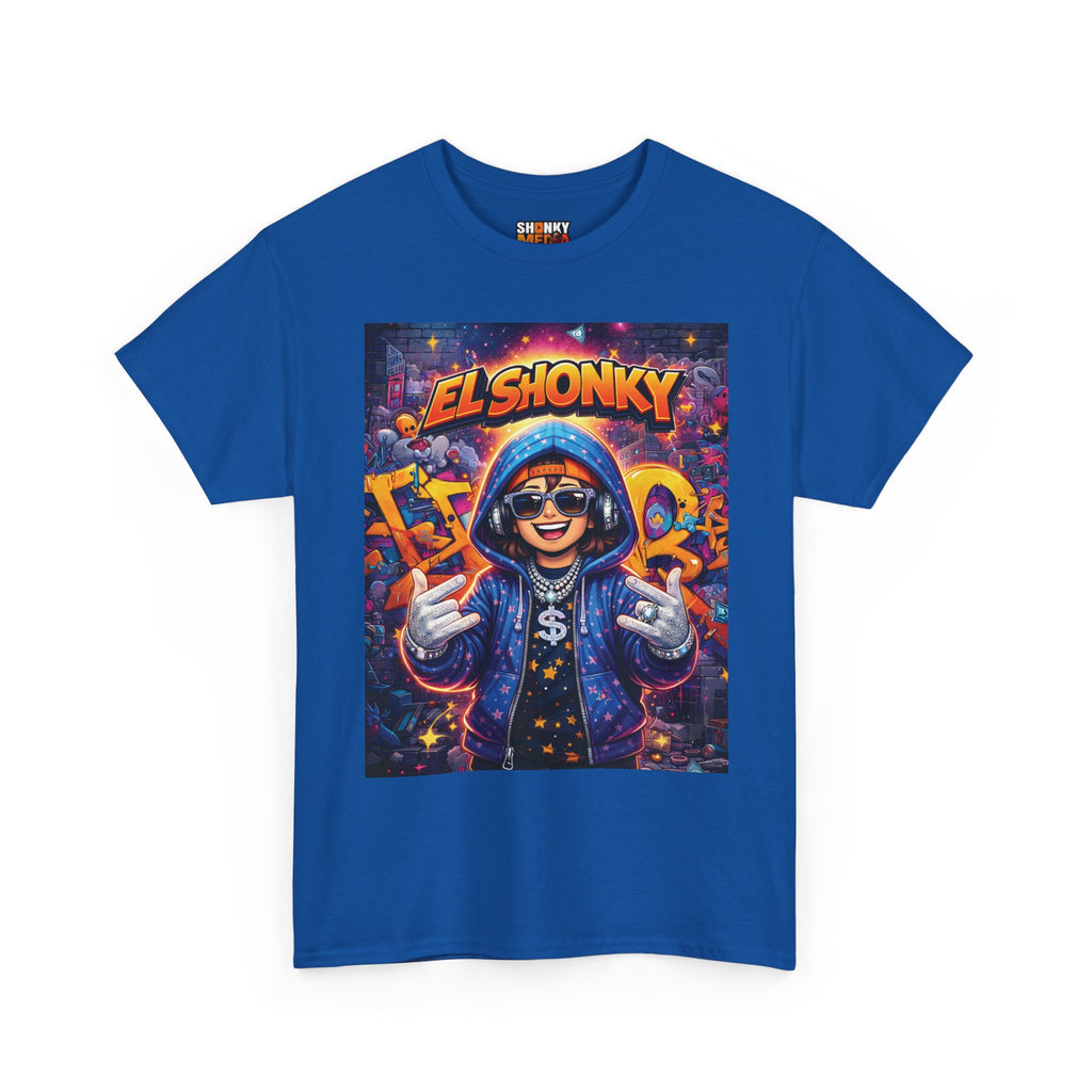 EL SHONKY Cartoon URBAN BLING Front T-Shirt