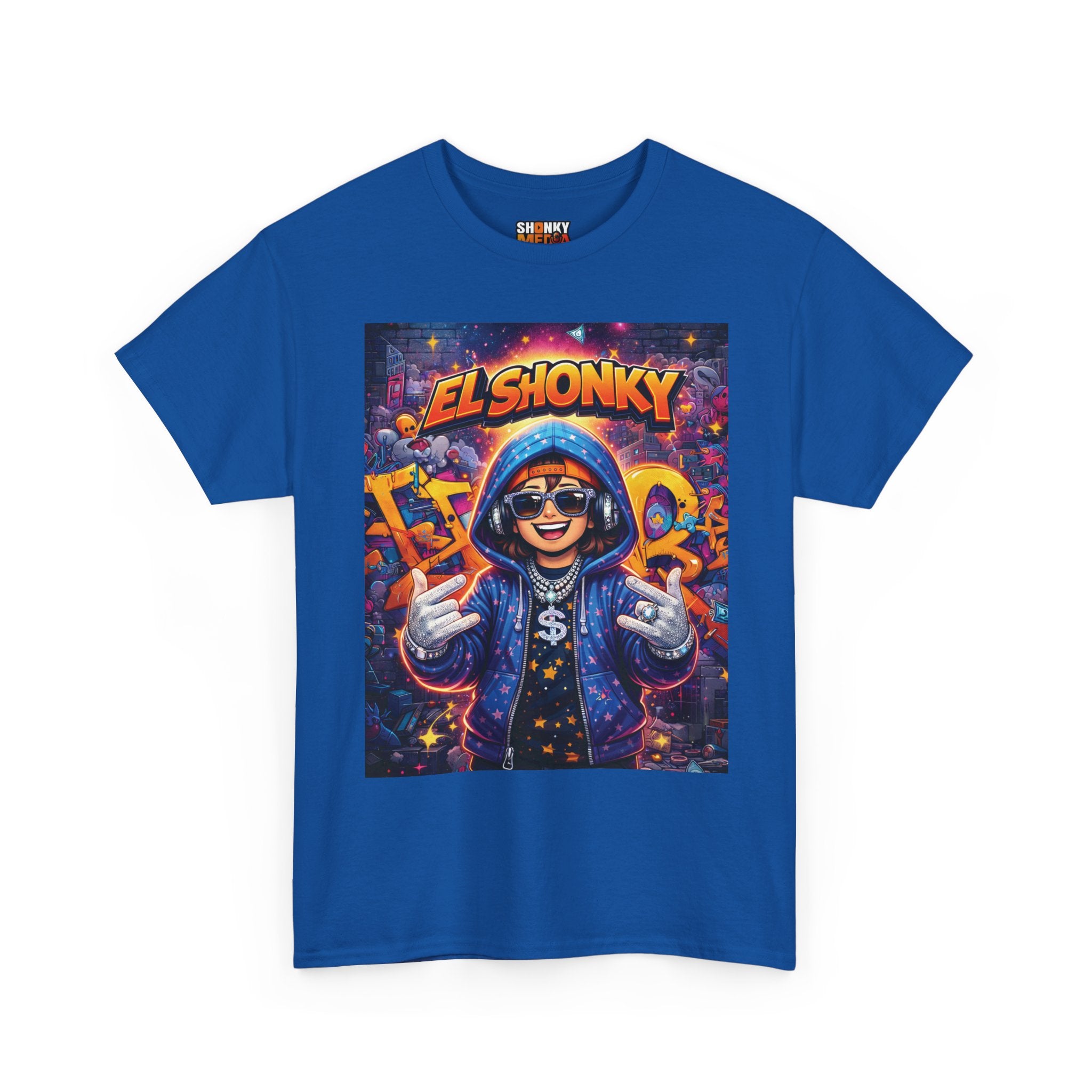 EL SHONKY Cartoon URBAN BLING Front T-Shirt