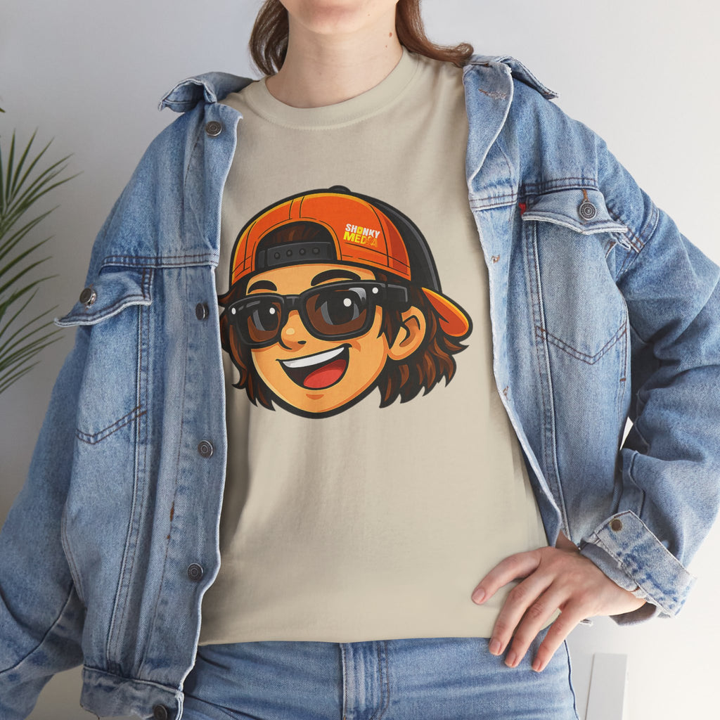 EL SHONKY Cartoon Face Front T-Shirt