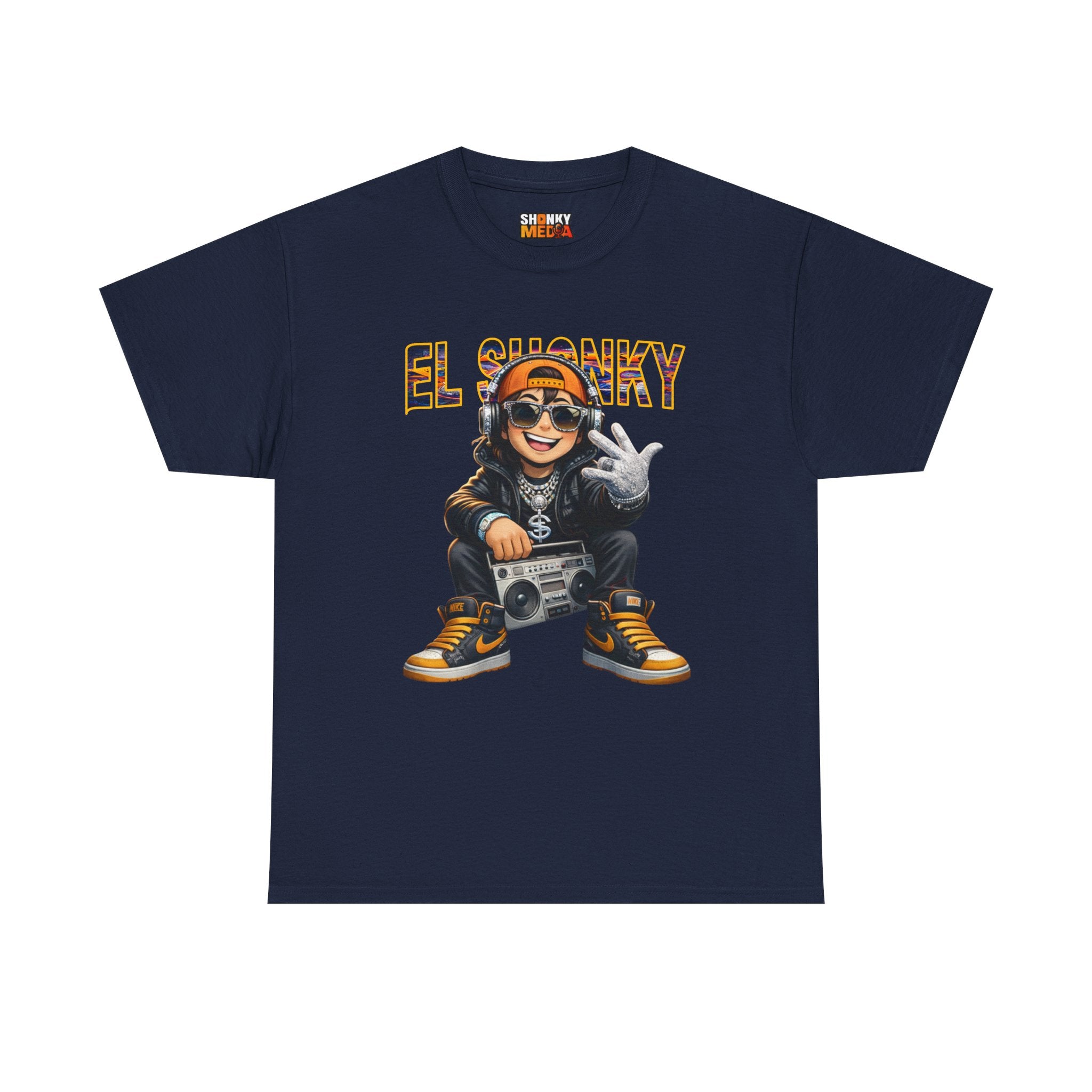 EL SHONKY Cartoon BLING Front T-Shirt