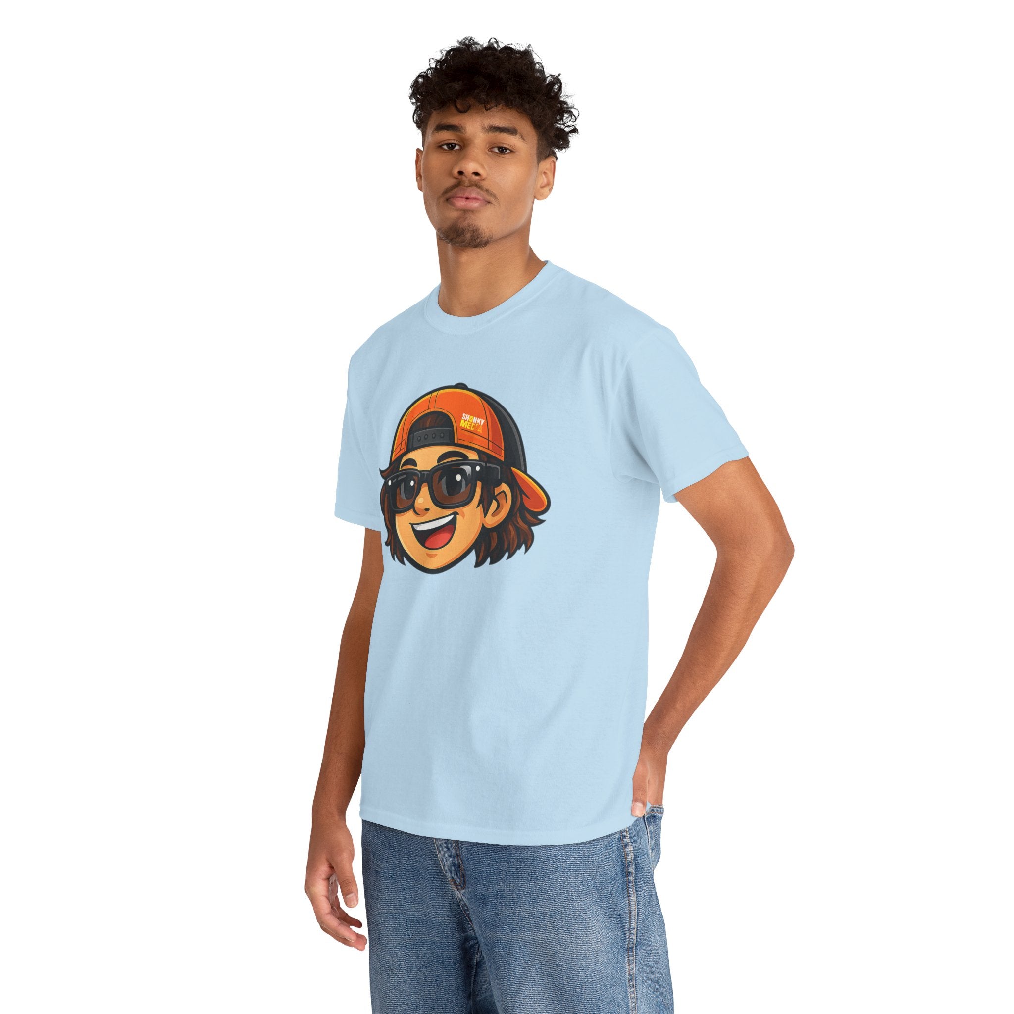EL SHONKY Cartoon Face Front T-Shirt