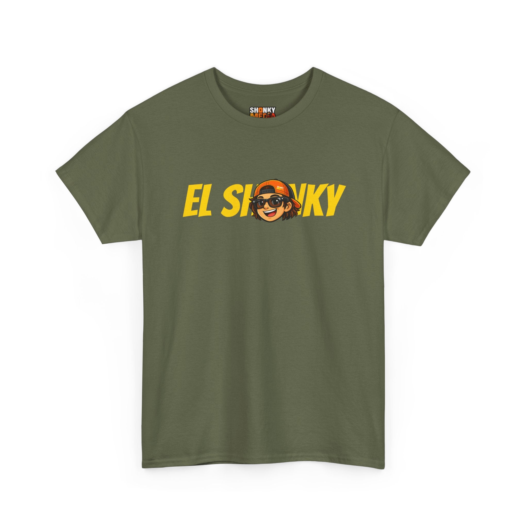 EL SHONKY Cartoon Face Back T-Shirt