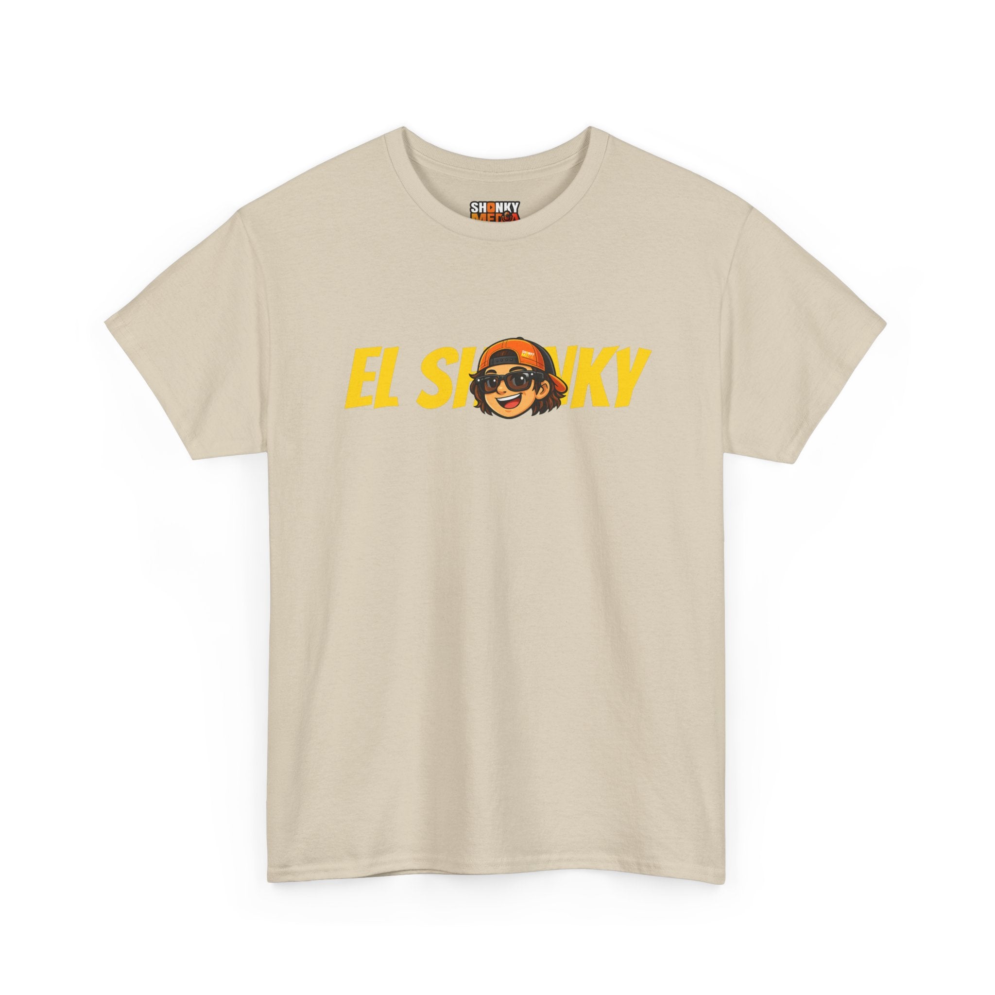 EL SHONKY Cartoon Face Back T-Shirt