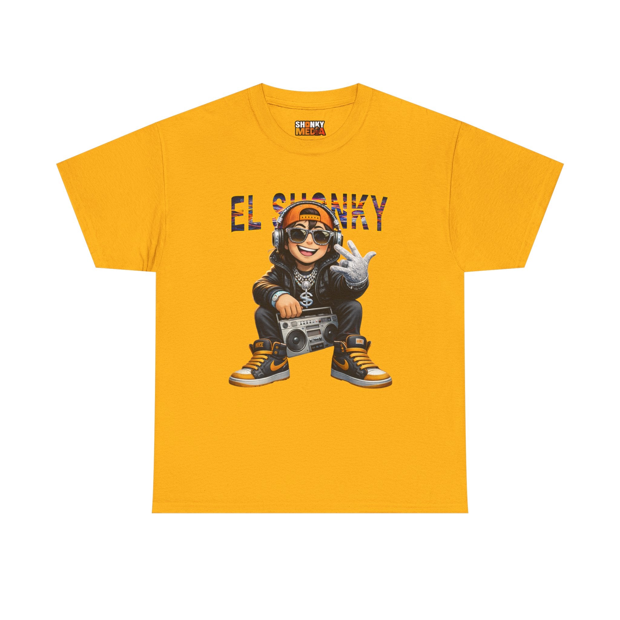 EL SHONKY Cartoon BLING Front T-Shirt