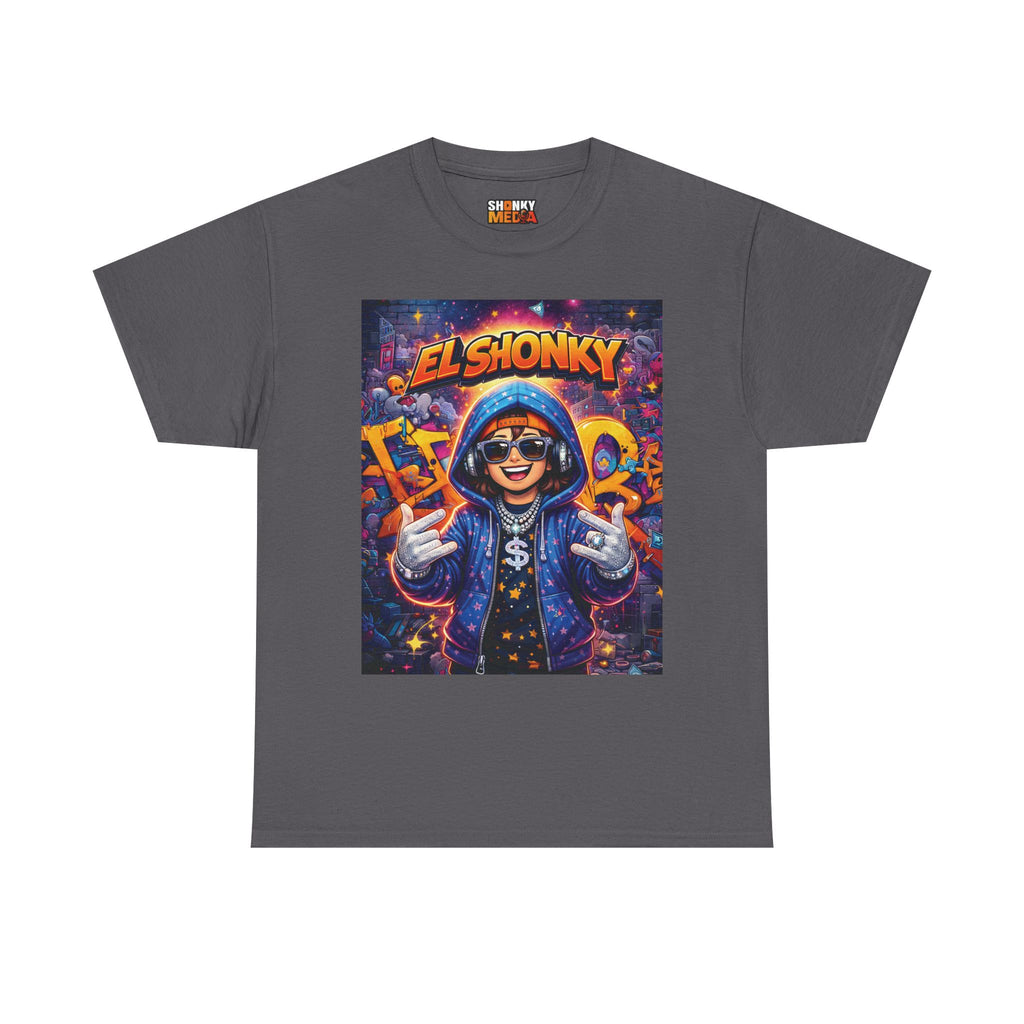 EL SHONKY Cartoon URBAN BLING Front T-Shirt