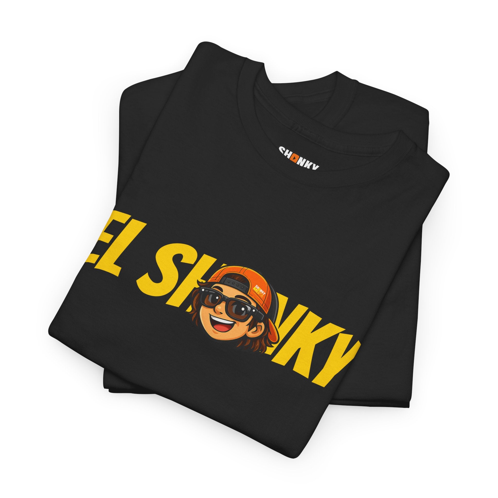 EL SHONKY Cartoon Face Back T-Shirt