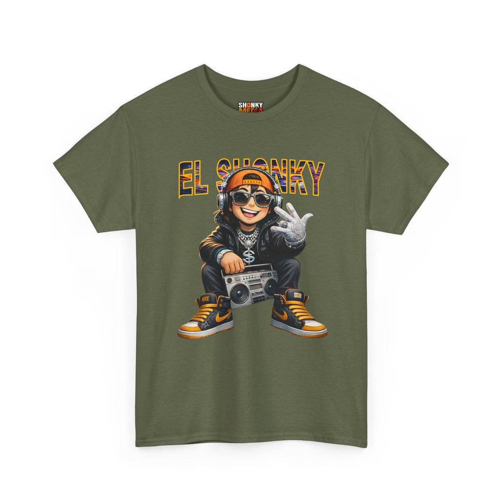 EL SHONKY Cartoon BLING Front T-Shirt