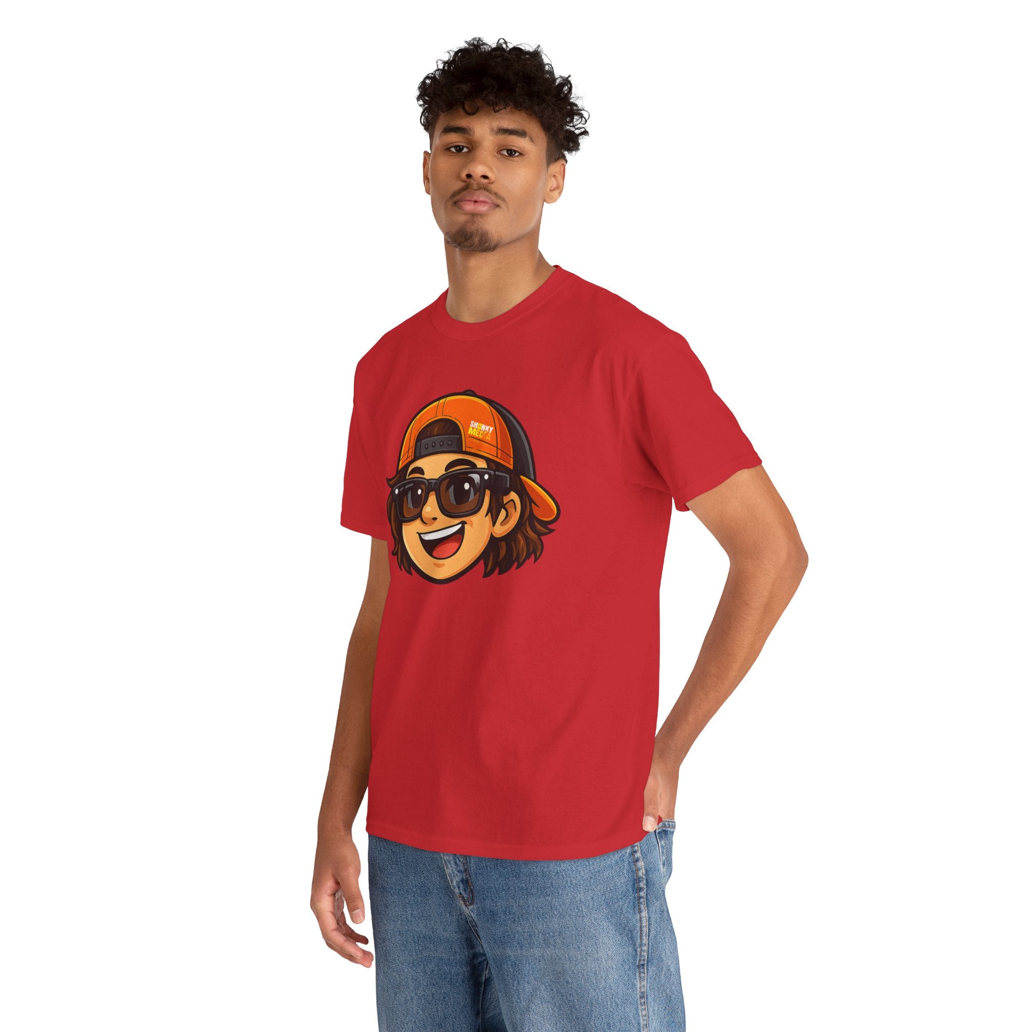EL SHONKY Cartoon Face Front T-Shirt