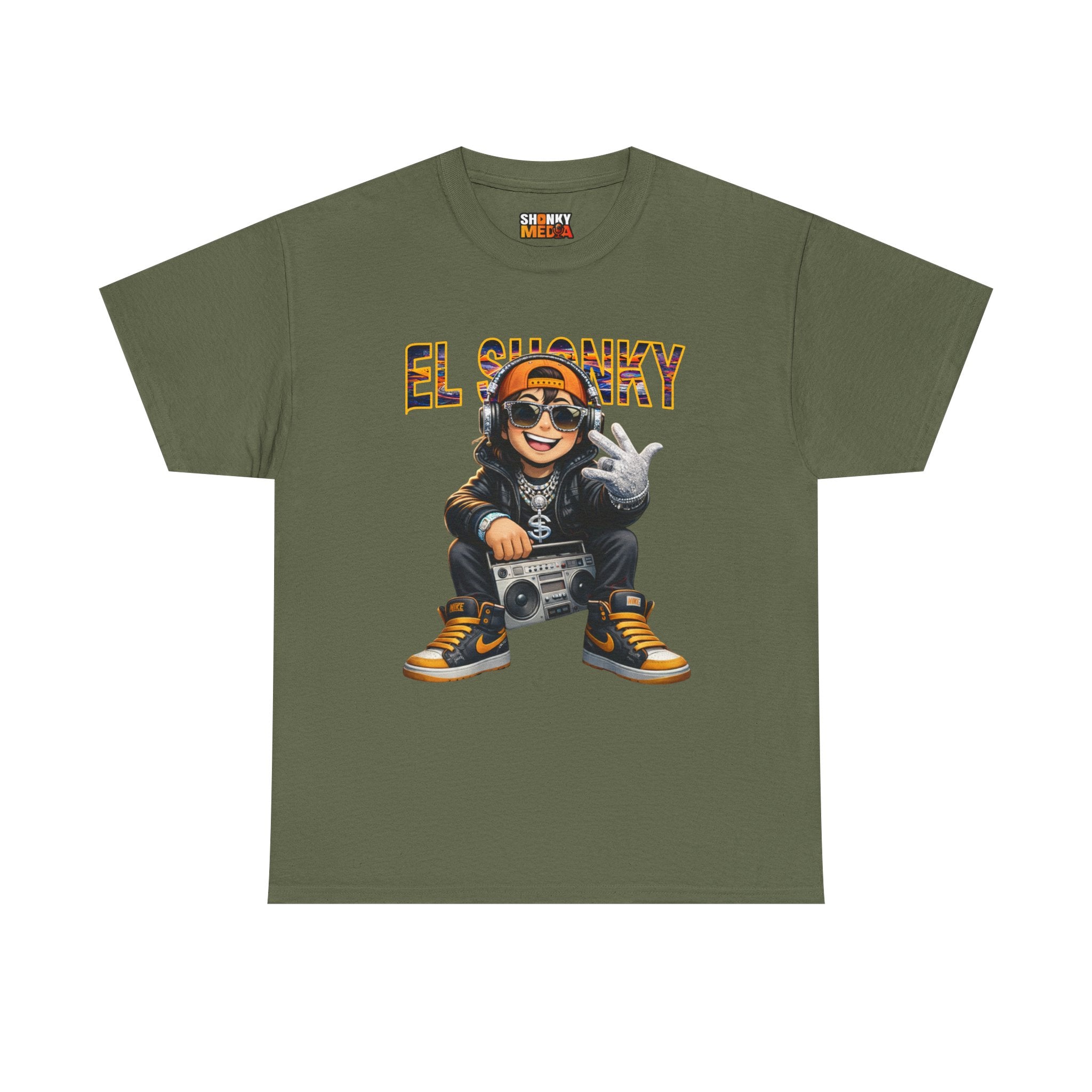 EL SHONKY Cartoon BLING Front T-Shirt
