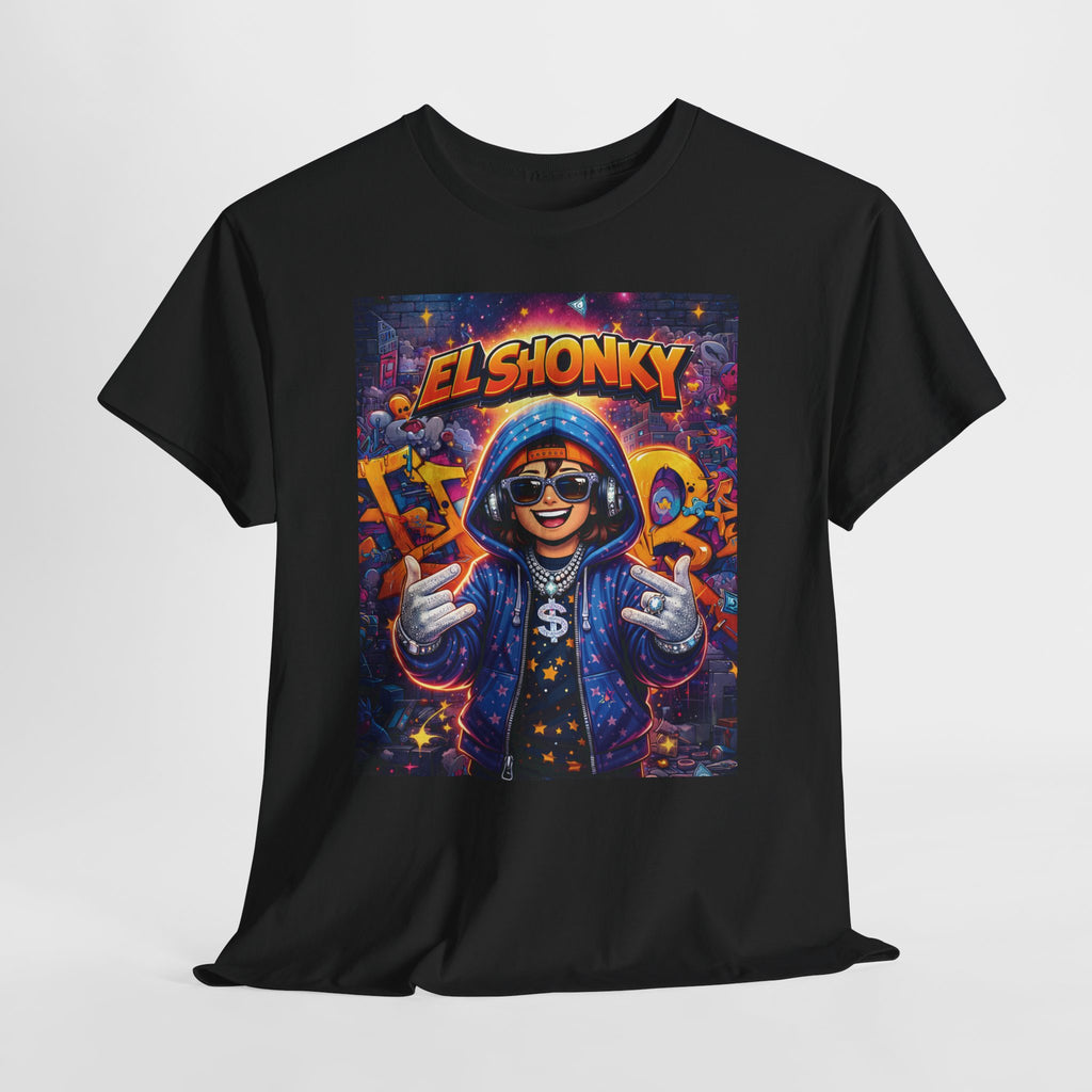 EL SHONKY Cartoon URBAN BLING Front T-Shirt