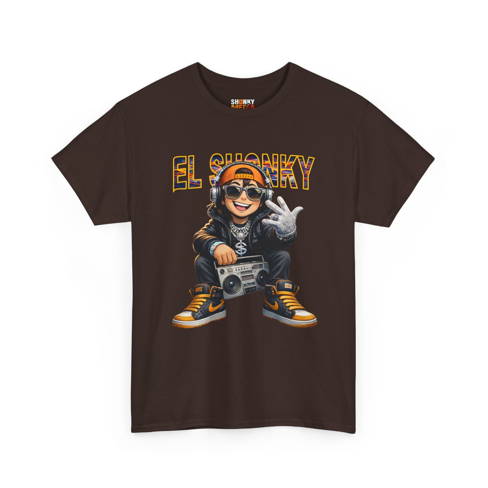 EL SHONKY Cartoon BLING Front T-Shirt