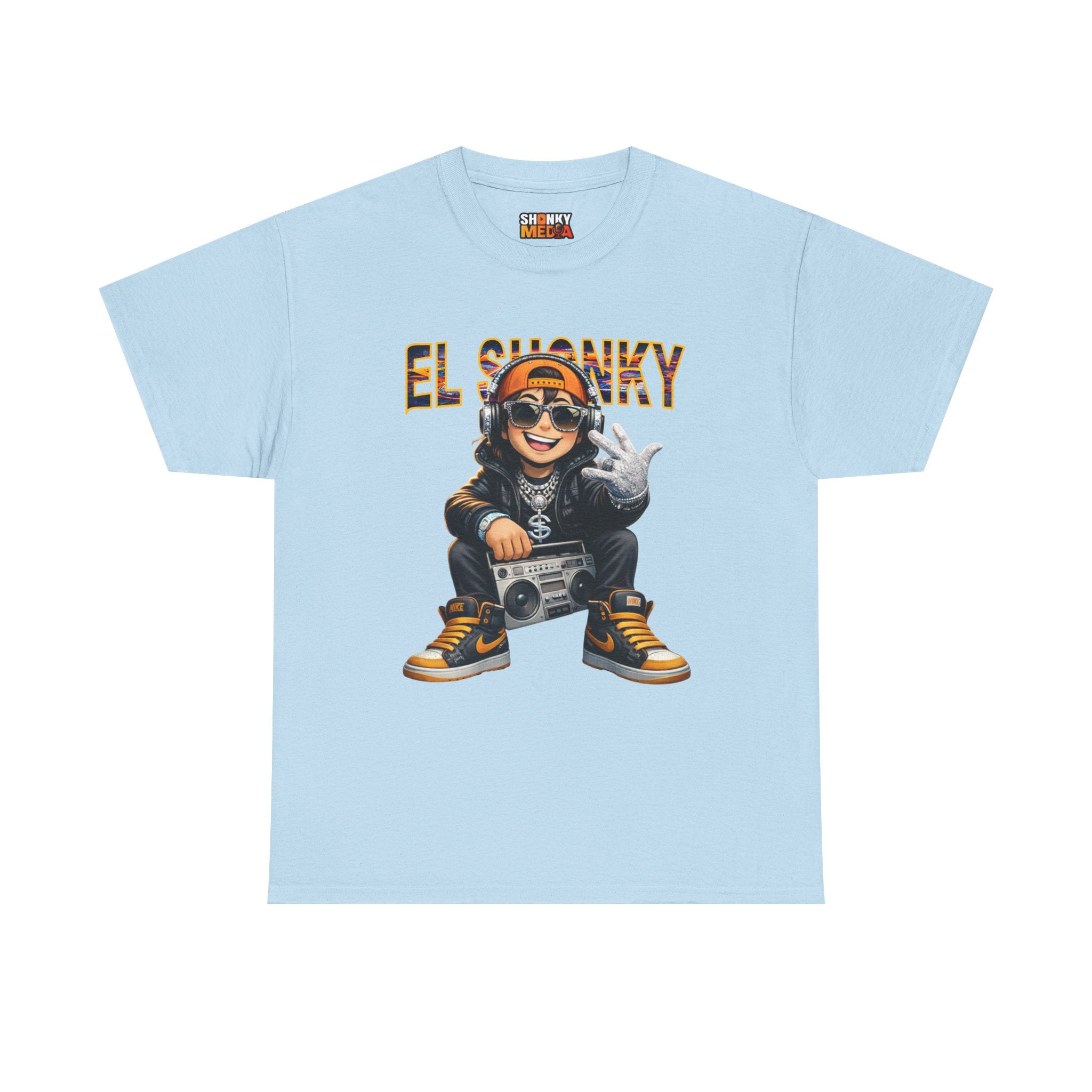 EL SHONKY Cartoon BLING Front T-Shirt