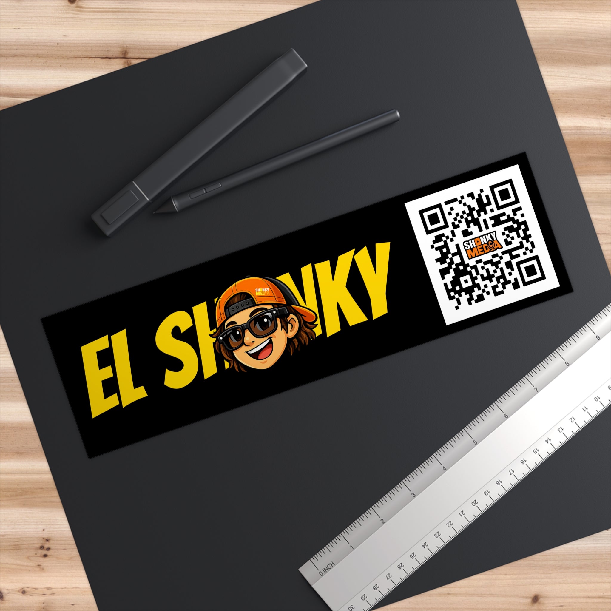 EL SHONKY QR Code Bumper Sticker