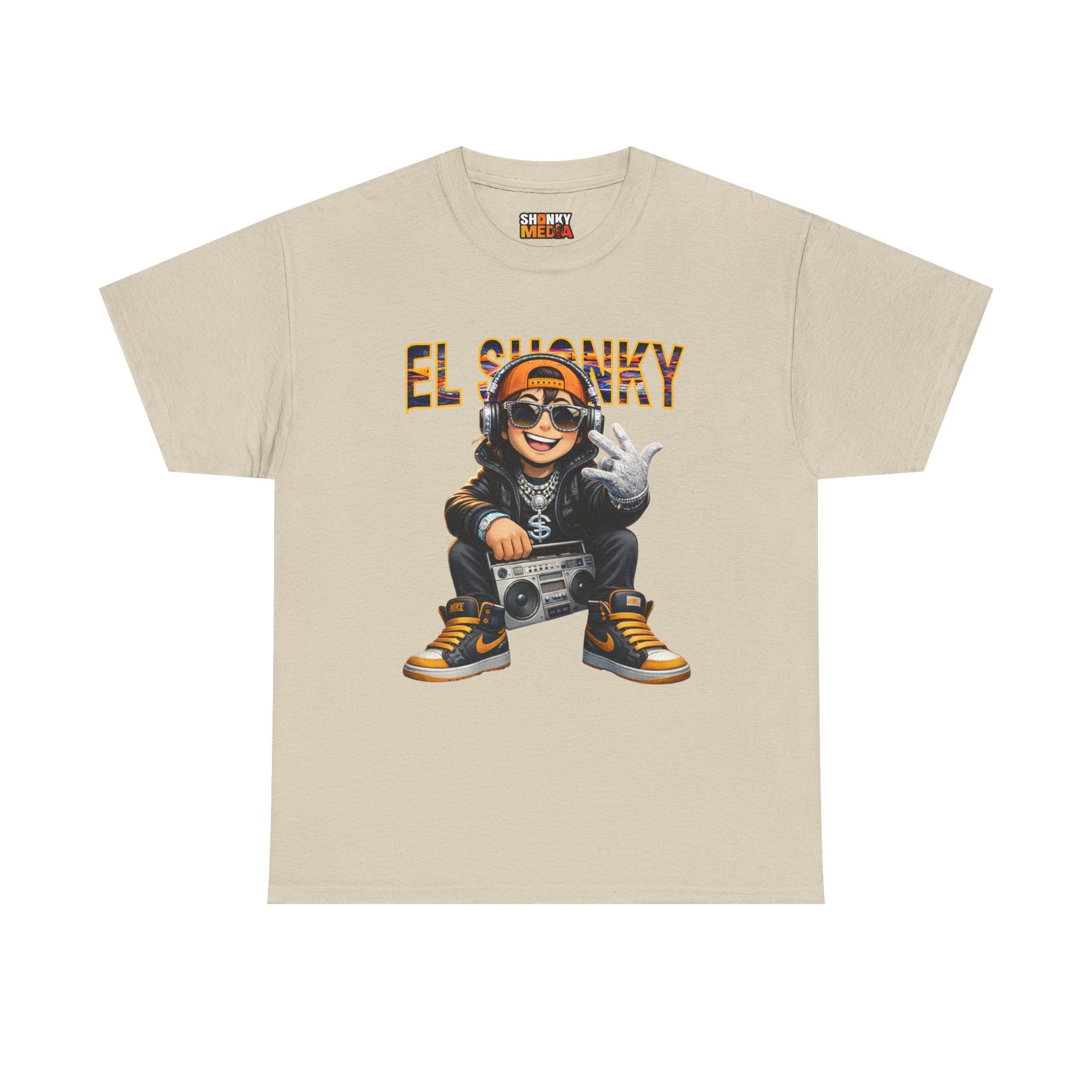 EL SHONKY Cartoon BLING Front T-Shirt